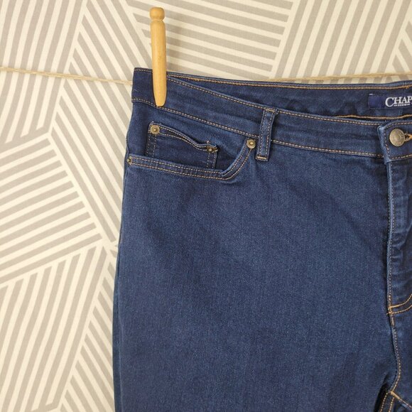Chaps Jeans Plus Size 20 High Rise Denim Skinny Jeans Slim Leg 20W Jeggings - Picture 2 of 5
